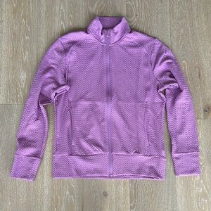 Adidas textured athletic zip up jacket. NWT.